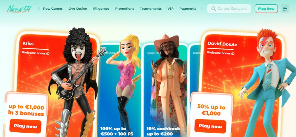 Débloquer le code bonus du casino Neon54